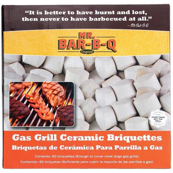 Shop Mr Bar B Q 06000y Gas Grill Ceramic Briquettes 60 Pieces Overstock 26949605