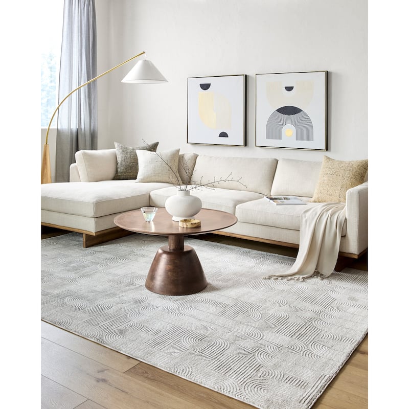 Grayson Moroccan Area Rug - Blue/Gray - 9' x 12' 2"