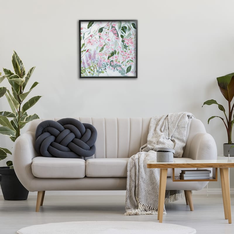 Stupell Chic Pink Garden Blossoms Framed Giclee Art Design By Meredith Howse