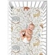 preview thumbnail 4 of 4, Sweet Jojo Designs Woodland Toile Collection Fitted Crib Sheet