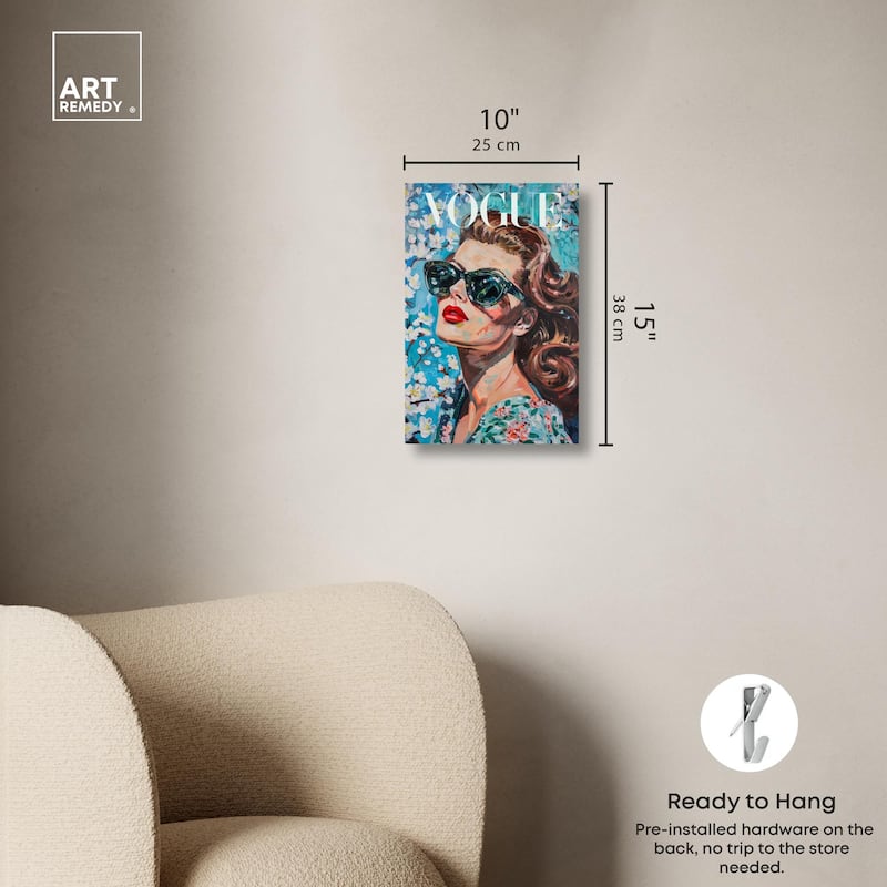 Autumn Blossom Icon Canvas by Art Remedy, Gallery Wrapped