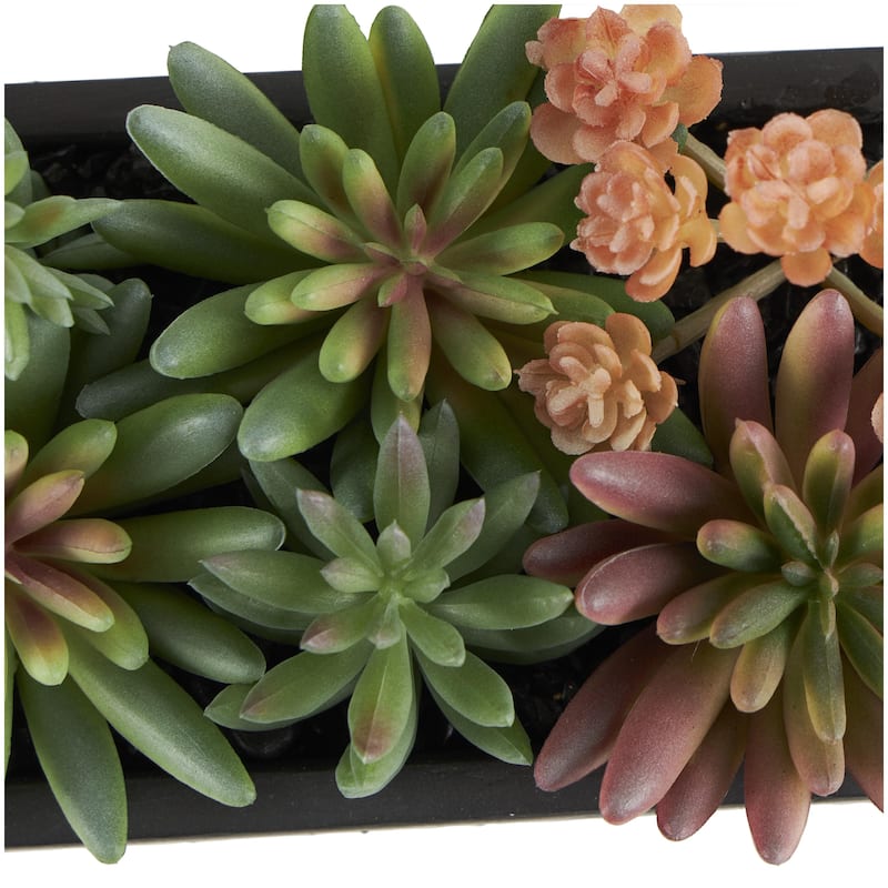 Green Faux Foliage Geometric Artificial Foliage