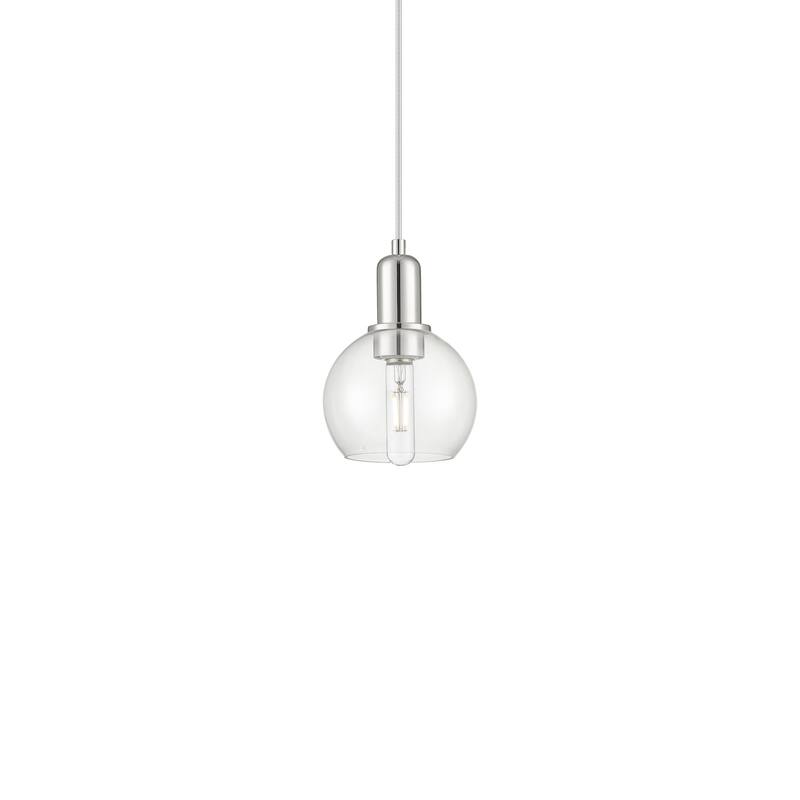 Innovations Lighting 716-1P-9-6 Athens Pendant Athens 6" Wide Mini - Polished Nickel / Clear
