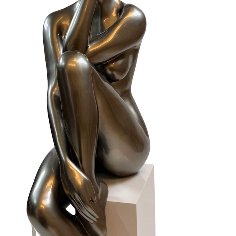 Lady Antoinette Resin Sculpture with Base - N/A