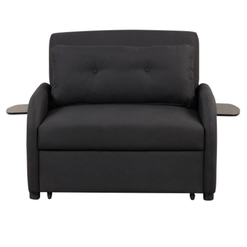 3-in-1 Pull-Out Sofa Sleeper with Collapsible Wing Table & USB Ports by Harper&Bright Designs