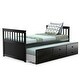 preview thumbnail 1 of 6, Alternative Twin Captain's Bunk Bed-Espresso