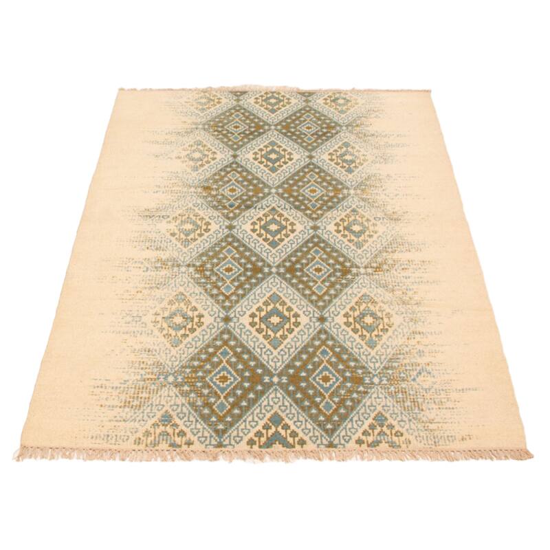 Ankara FW Cream Kilim 5'1" x 7'8" - 5'1 x 7'8