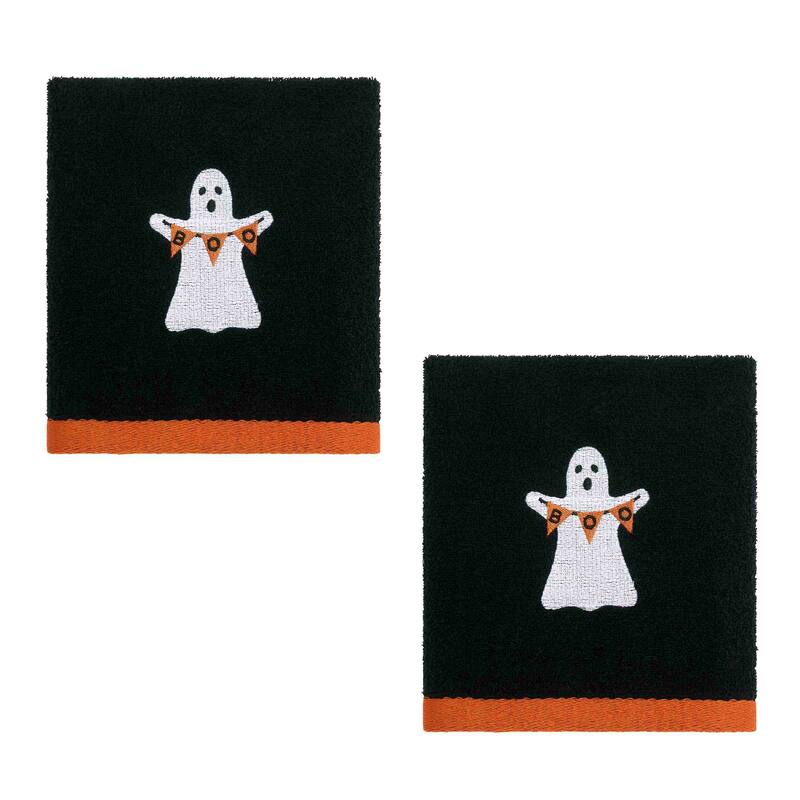 Avanti Ghost Boo Halloween 2-Pack Hand Towels