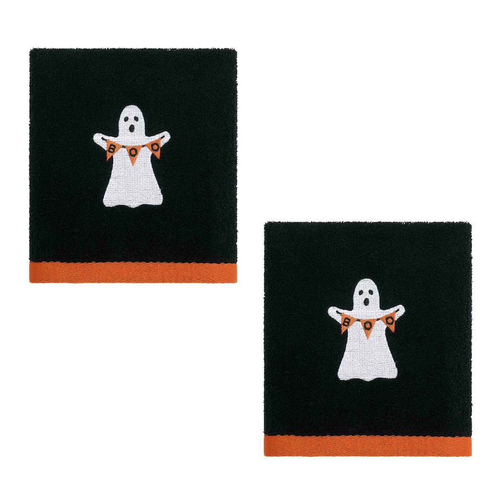 Avanti Ghost Boo Halloween 2-Pack Hand Towels