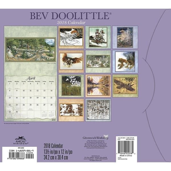 bev doolittle 2021 calendar