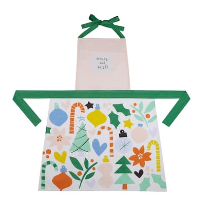 Mistletoe & Co. Holiday Icons Apron By Ampersand