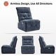 preview thumbnail 3 of 33, MCombo Armless Power Recliner Chair with USB Ports, 3.5" Wall Clearance Electric Reclining Sofa Chair for Living Room, ALR01
