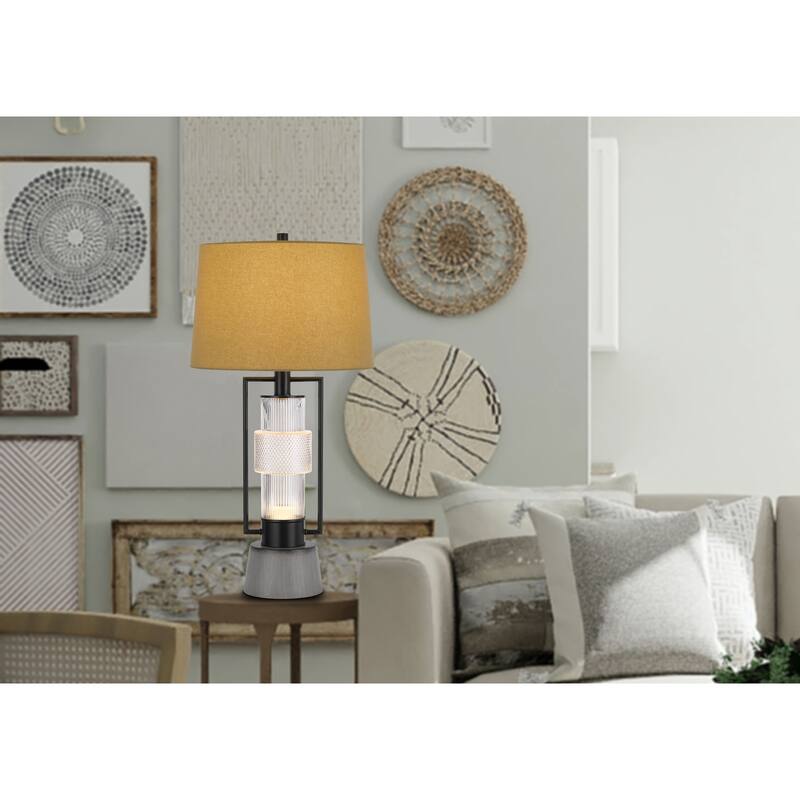 Vallda 31" Height Matte Black Metal Table Lamp - One Size