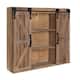 Kate and Laurel Cates Rustic Wood Decorative Cabinet