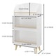 preview thumbnail 12 of 14, Kids Bookshelf, 3-Tier Bookcase, Book Organizer, toy Storage Cabinet Organizer, White