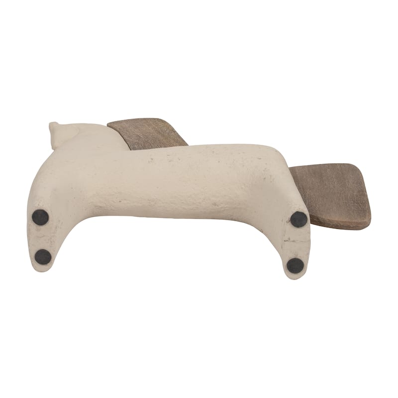 Sagebrook Home Ecomix Ivory Novelty Horse Decor