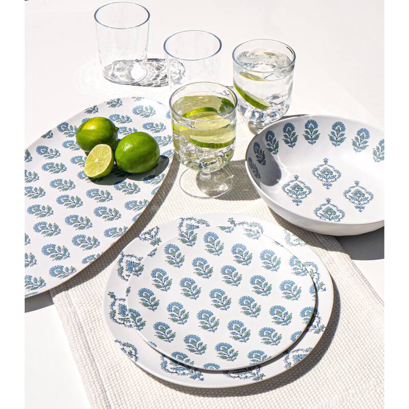 Abode Homewares Kashmir NewWave Melamine Low Bowl - 9.1" - Set of 6