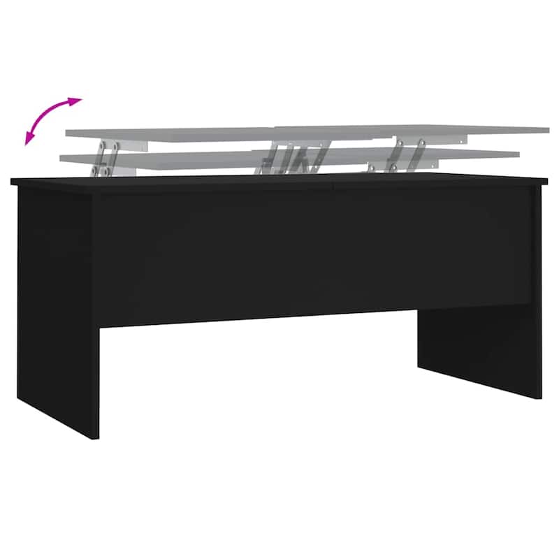vidaXL Coffee Table Lift Top End Table Accent Side Sofa Table Engineered Wood - 40.2" x 19.9" x 18.3"