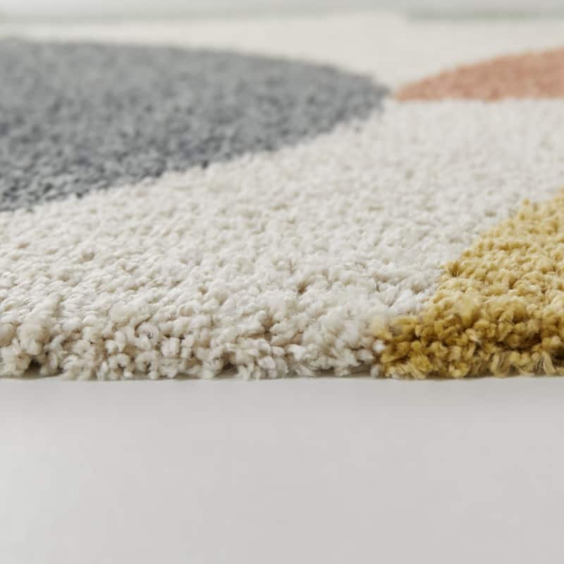 Dalton Modern Geo Shag Area Rug