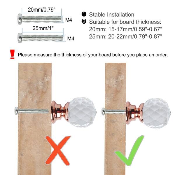 Shop Crystal Knobs Drawer Pull Handle Cupboard Wardrobe Rose Gold