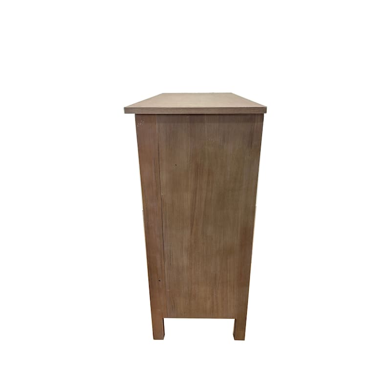 Hand-Carved 2-Doors Cabinet