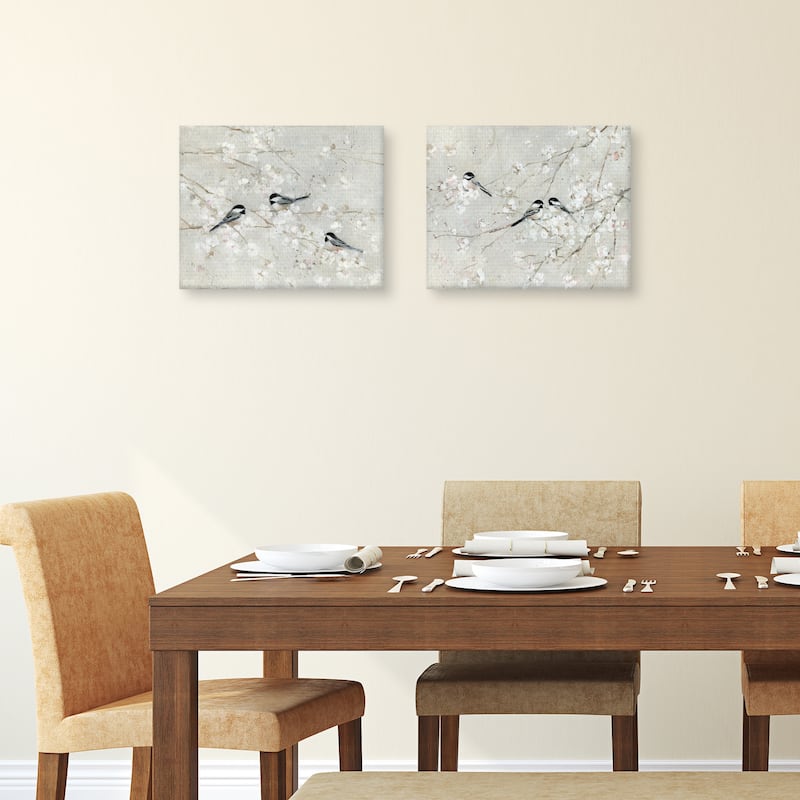 Natures Confetti 1 & 2 by Sally Swatland Canvas Art Prints