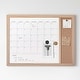 preview thumbnail 17 of 34, Martha Stewart Dry Erase Magnetic Monthly Calendar/Cork Board - Woodgrain Frame
