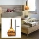 preview thumbnail 4 of 7, Nulty Bamboo Wicker Rattan Hanging Single Pendant Lamp - 7.87"