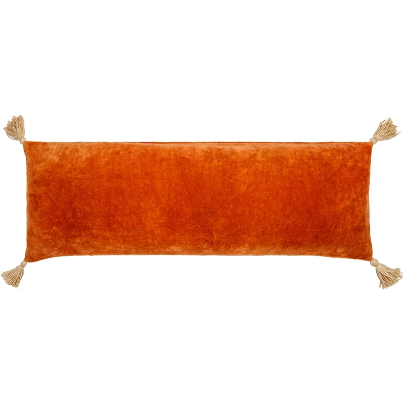 Lexy Thin Stripe Bright Lumbar Pillow with Corner Tassels