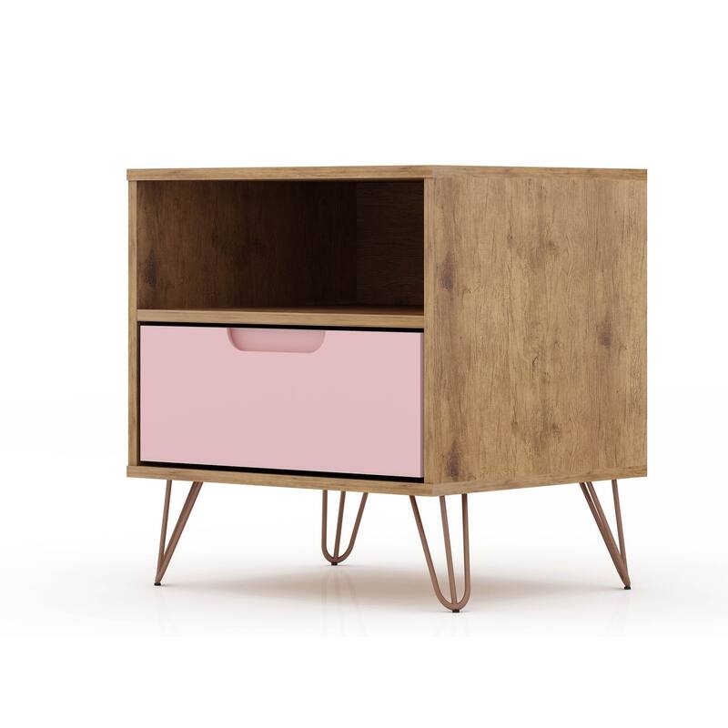 Carson Carrington Bandene Mid-century Modern 1-drawer Wood Nightstand