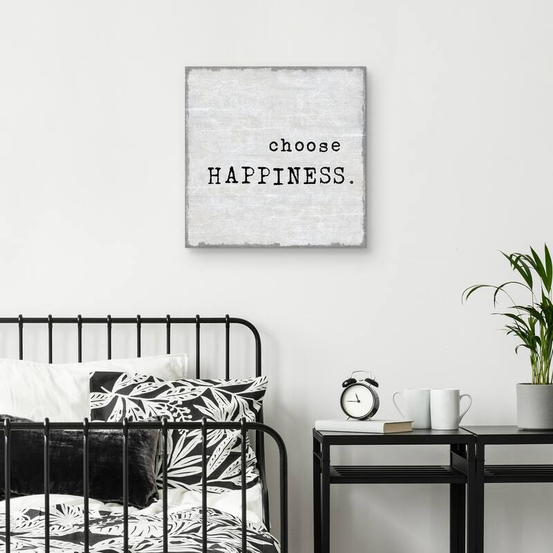 Choose Happiness by Jamie MacDowell Canvas Art Print