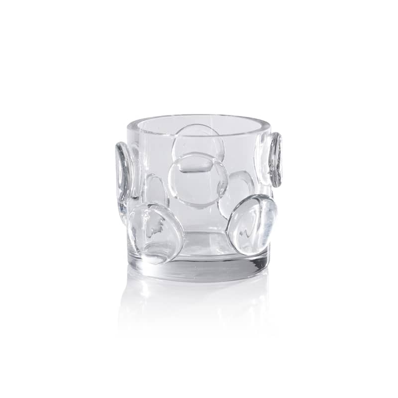 Celeste Glass Candle Holder - Clear - 4.25" x 4"