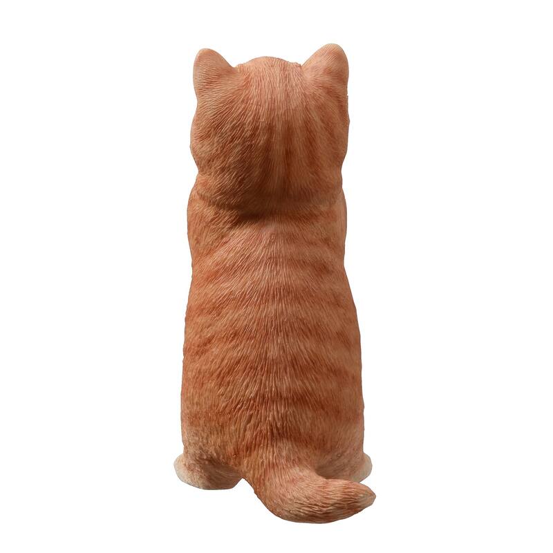 Praying Tabby Cat Outdoor Garden Statue - 6.75"