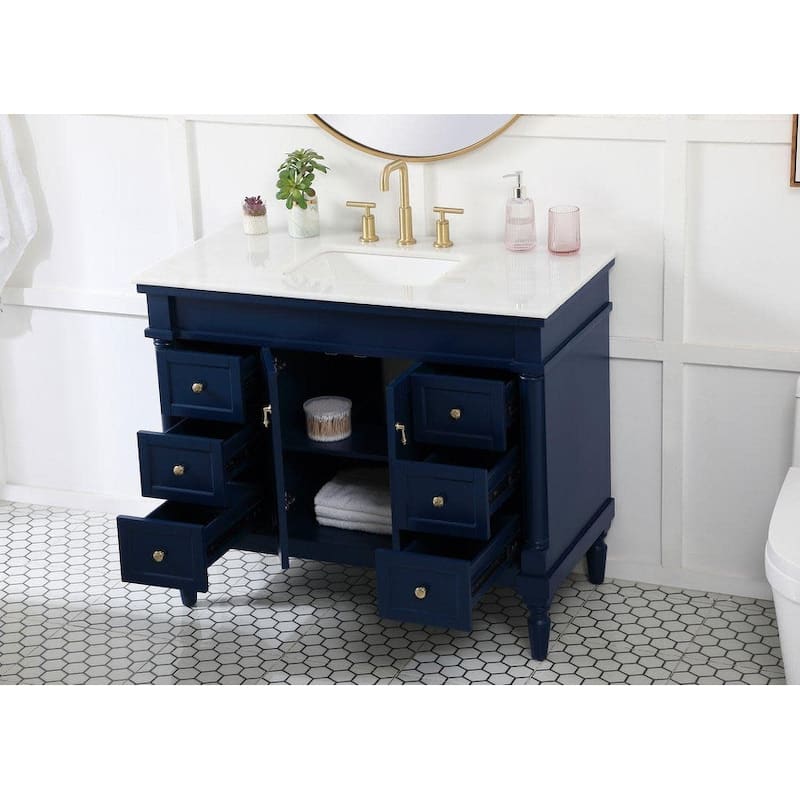 Elegant Lighting VF13042 Lexington 42" Free Standing Single Basin