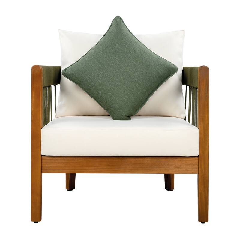 Christopher Knight Home - Jayson Acacia Wood Outdoor Club Chair
