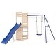 preview thumbnail 13 of 19, vidaXL Swing Set Outdoor Backyard Wooden Playground Equipment for Kids Age 3-8