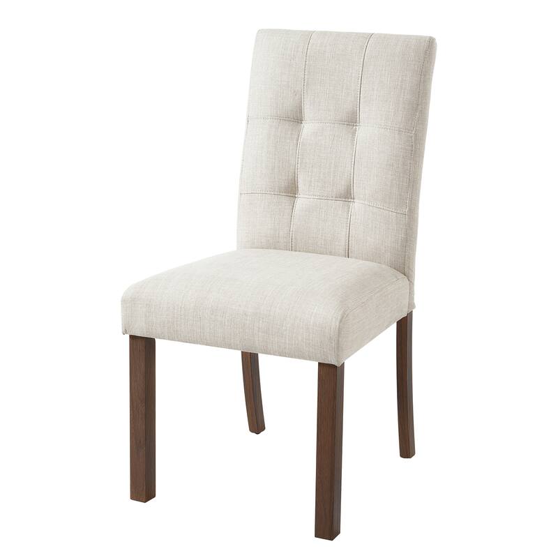 Fabric Dining Chairs Set of 4, Modern Dining Room Chairs w/ Wood Legs