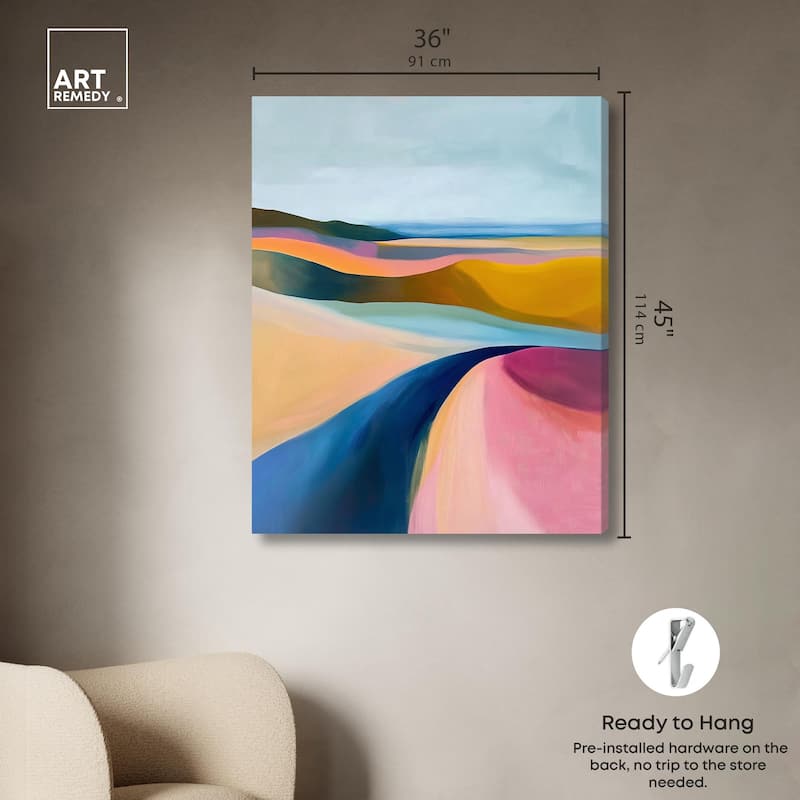 Colorful Dunes I Canvas by Art Remedy, Gallery Wrapped