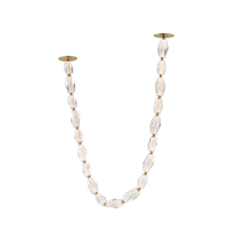 Studio M SM24867 Dolce Vita 59" Wide LED Crystal Linear Pendant with - Gold / Beveled Crystal