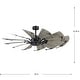 preview thumbnail 18 of 16, Springer II Collection 60-in Twelve-Blade Matte Black Modern Farmhouse Windmill Ceiling Fan - 60 in x 60 in x 16.26 in