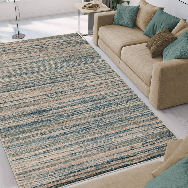 Superior Eclectic Abstract Lines Indoor Area Rug