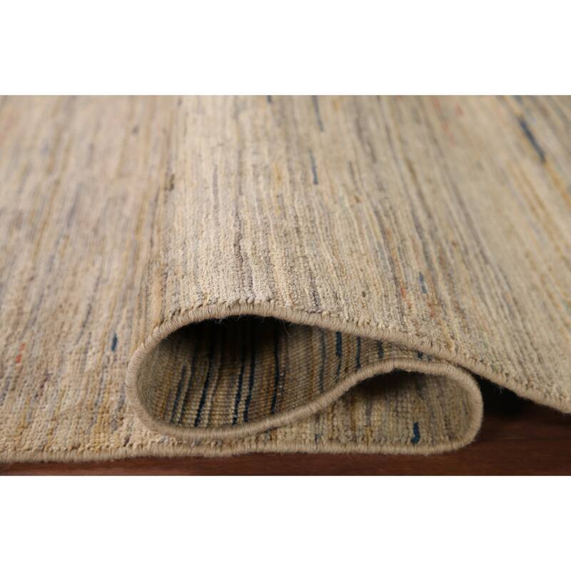 All-Over Gabbeh Kashkoli Oriental Area Rug Hand-knotted Wool Carpet - 4'11" x 6'7"