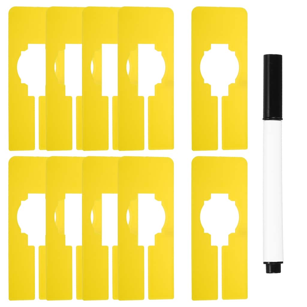 Clothes Dividers 10 Pack Rectangle with Marker Pen