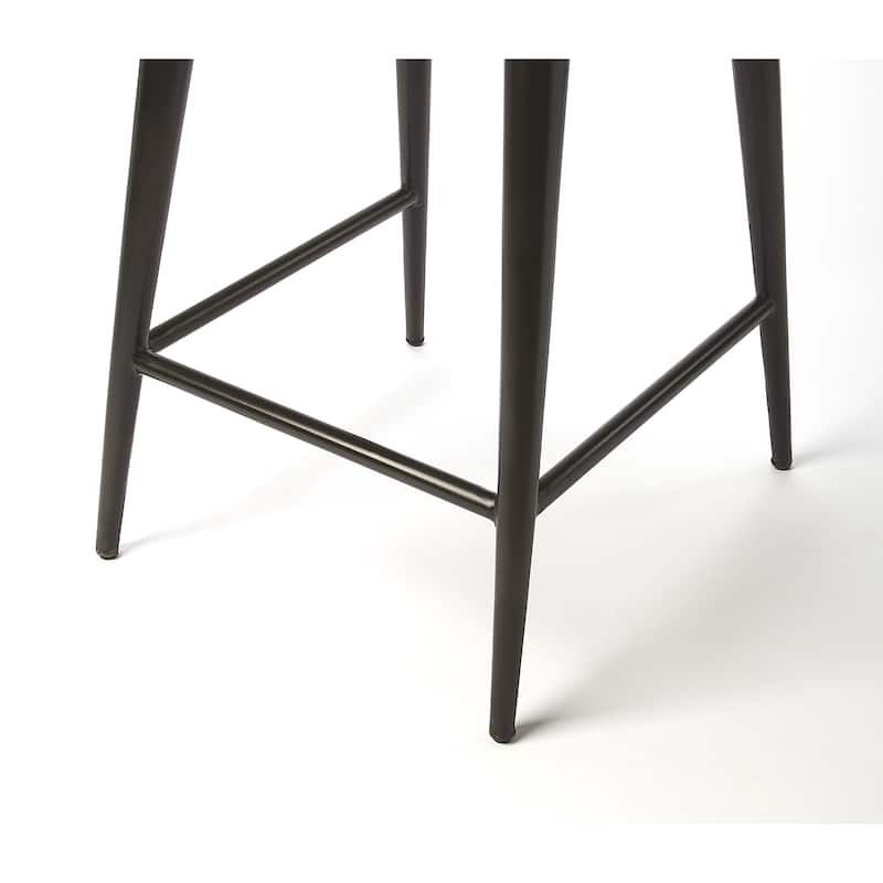 Saddle Genuine Leather Rectangular 26" Counter Stool