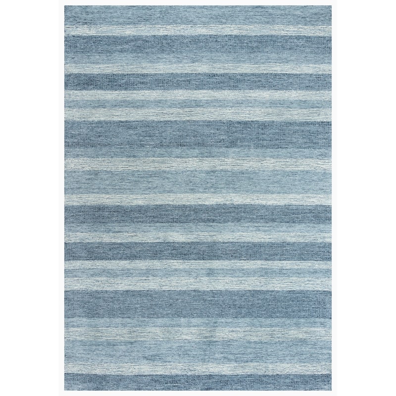 Alora Decor Wondrous Hand-tufted Wool Rug - 5' x 7'6" - Blue