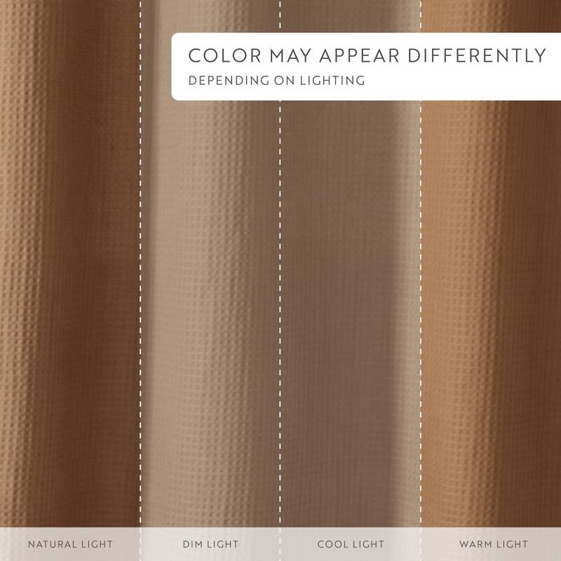 Becky Cameron Cotton Blend Waffle Shower Curtain