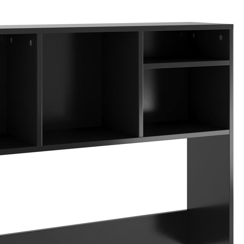 Space-Saving Desktop Bookshelf Storage Organizer with Assorted Cubbies