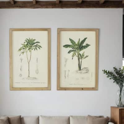15.5x23.5 inch S/2 Tree Framed Print - Multicolor