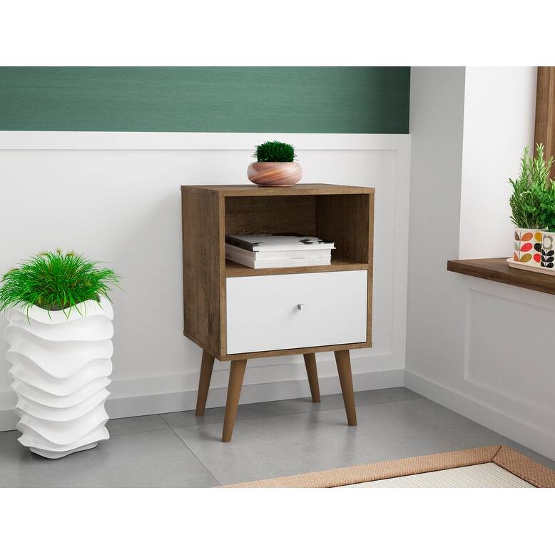 Liberty 1.0 Mid Century Modern 1 Drawer Nightstand