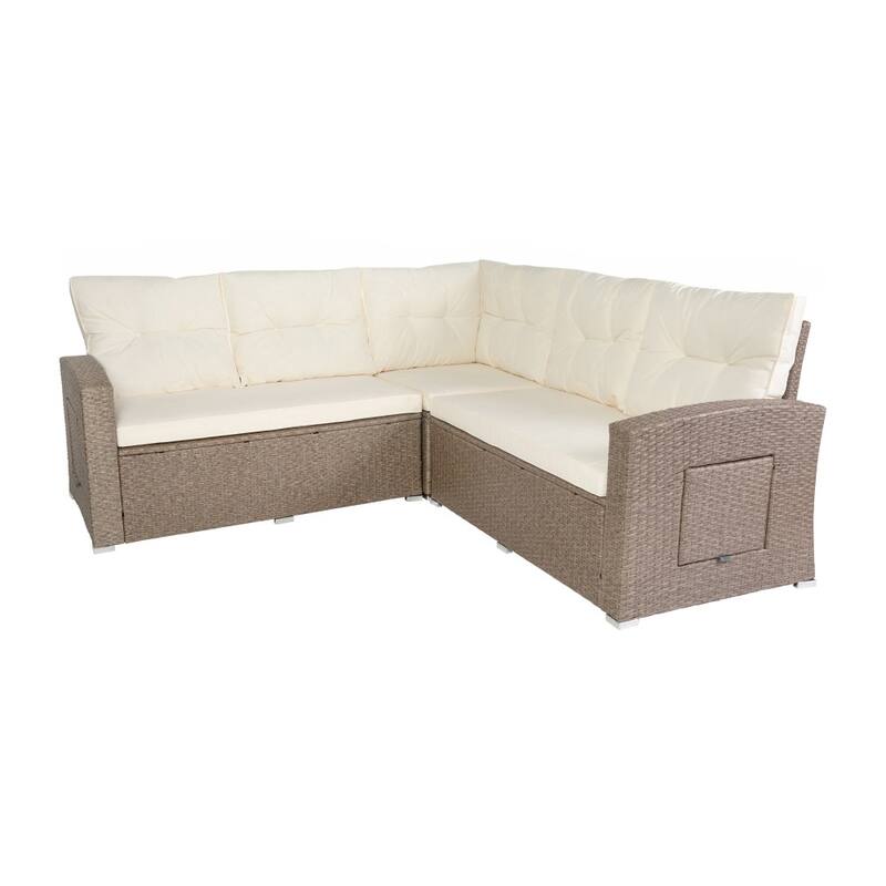 Indoor/Outdoor Conversation Set with Sofa and Table